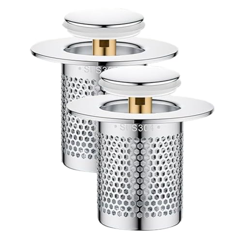 Eieenotee Bodenablauffilter Aus Edelstahl, Up-Spülbeckenfilter, Rostfreies Spülbeckensieb, für Küche, Badewanne, Spülbecken-Wasserleitung von Eieenotee