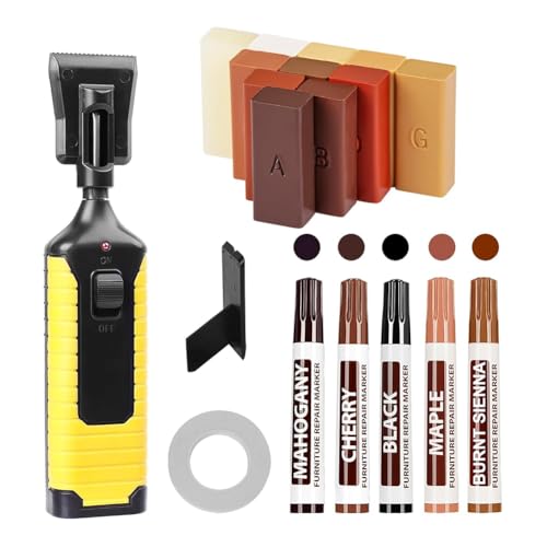 Eieenotee Bodenreparaturset, Laminat-Hartholz-Vinylbodenreparaturset mit Wärmestift, DIY-Handbuch, Boden- und Möbelausbesserungsmarker Eieenotee Bodenreparaturset, Laminat-Hartholz-Vinylbodenreparaturset mit Wärmestift, DIY-Handbuch, Boden- und Möbelausbesserungsmarker von Eieenotee