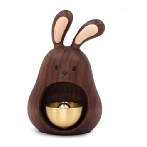 Eieenotee Dekorative Holzglocke, Hängende Glocke in Kaninchenform, Ladenbesitzerglocke zum Öffnen Von Türen, Fenstern und Kühlschränken, Einfach zu Verwenden B Eieenotee Dekorative Holzglocke, Hängende Glocke in Kaninchenform, Ladenbesitzerglocke zum Öffnen Von Türen, Fenstern und Kühlschränken, Einfach zu Verwenden B von Eieenotee