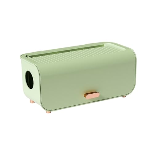 Eieenotee Desktop -Kabelspeicherbox Ladegerät Steckdose Organizer Staubdichtes Wasserdichtes Grün von Eieenotee