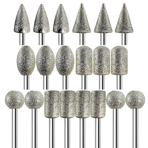 Eieenotee Diamant-Schleifbits f¨¹r -Werkzeugzubeh?r, 20 St¨¹ck, 1/8-Schaft, 120er-K?rnung, Rotationswerkzeug-Bits f¨¹r, Glas, Harz Eieenotee Diamant-Schleifbits f¨¹r -Werkzeugzubeh?r, 20 St¨¹ck, 1/8-Schaft, 120er-K?rnung, Rotationswerkzeug-Bits f¨¹r, Glas, Harz von Eieenotee