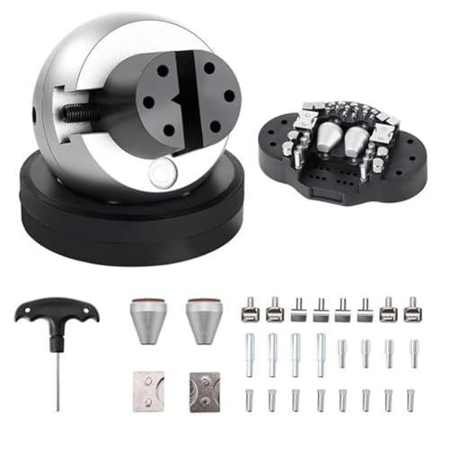 Eieenotee Diamond Stone Block 5inch Mini -Gravurkugelstrecke Schmuckausrüstung Voller Set Einstellbarer Ringschnitzeinstellungswerkzeug von Eieenotee
