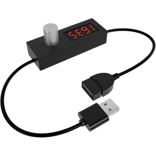 Eieenotee Digital USB Countdown -Timer -Schaltkabelkabel mit Digitaler Anzeige Low -Spannungsbetrieb USB -Netzteil Timer Einstellbarer Stecker und Spielen Sie USB -Verl?ngerungsadapter Ab von Eieenotee