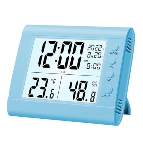 Eieenotee Digitaler, Elektronische Uhr LED-Anzeige Elektronische Uhr Stereo, Geschenk für und Kinder Blau Eieenotee Digitaler, Elektronische Uhr LED-Anzeige Elektronische Uhr Stereo, Geschenk für und Kinder Blau von Eieenotee