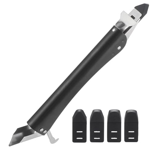 Eieenotee Edelstahl-Dichtungswerkzeug-Set-Kit 4 in 1 Dichtungswerkzeug-Set mit 5 Silikonpads, Fugenentfernungswerkzeug, Fugendichtmittel-Entferner von Eieenotee