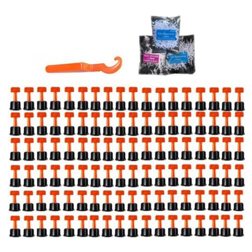 Eieenotee Fliesen-Nivelliersystem-Kit Wandfliesen-Positionierungswerkzeug mit Fliesen-Nivellierschlüsseln und Fliesenabstandshaltern Eieenotee Fliesen-Nivelliersystem-Kit Wandfliesen-Positionierungswerkzeug mit Fliesen-Nivellierschlüsseln und Fliesenabstandshaltern von Eieenotee