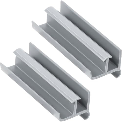 Eieenotee Für Glas für Duschtür Unter Bodenanleitung, 1-3/8 "Breit X 3" Lange, Einfache Installation (2 Packung) von Eieenotee