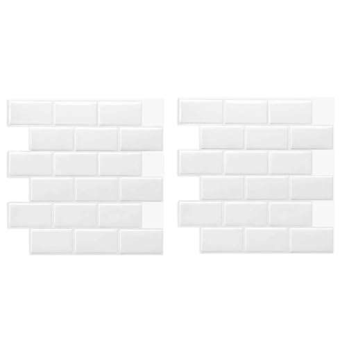 Eieenotee Für Küchenbad Waschküche Backsplash Tapete 3D Textur Fliesen Aufkleber Verbessertes Backing Adhäsion Dickeres Design von Eieenotee