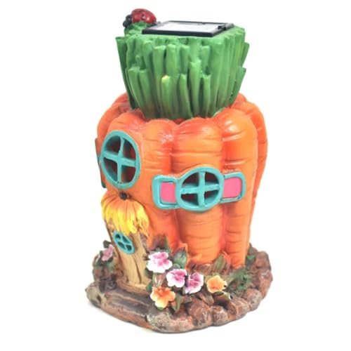 Eieenotee Garten LED-Licht Gem¨¹se Licht Statue Skulptur Outdoor Figurine Rasen Terrasse Innenhof Haus Dekoration,A von Eieenotee