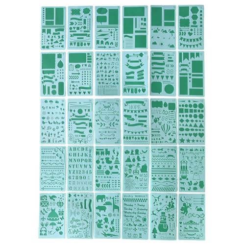 Eieenotee Geometrieformplaner Schablone Journal Journaling Schablone Set Scrapbooking Schablone 1-30 Eieenotee Geometrieformplaner Schablone Journal Journaling Schablone Set Scrapbooking Schablone 1-30 von Eieenotee