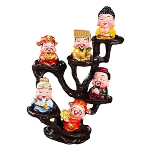 Eieenotee Gott des Glücks-Figur, Gott des Glücks, Sammlerstück, Wohlstandsskulptur für das Neujahrsregal A von Eieenotee