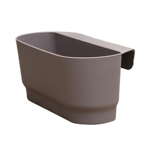 Eieenotee Halbrunde Blumentöpfe Aus Kunststoff zum Aufhängen An der Wand, Geeignet für Balkon, Zaun, Garten, Außen- und Innenbereich, B von Eieenotee