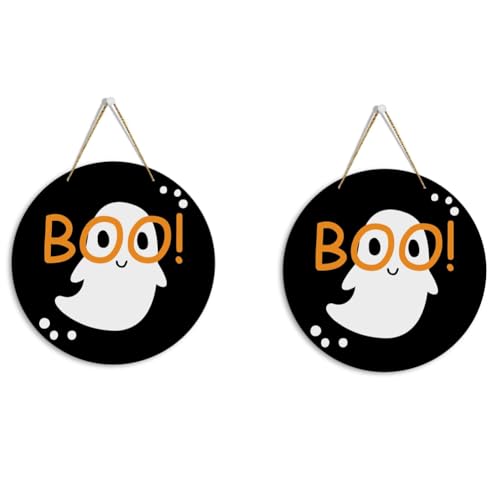 Eieenotee Halloween-Dekorationen, Halloween-Innendekorationen, Halloween-Tür- und Wanddekorationen, Runde Logo-Dekorationen für Zuhause Eieenotee Halloween-Dekorationen, Halloween-Innendekorationen, Halloween-Tür- und Wanddekorationen, Runde Logo-Dekorationen für Zuhause von Eieenotee