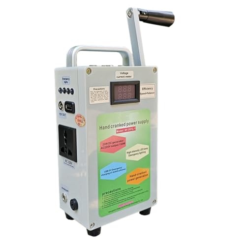 Eieenotee Handkurbelgenerator 150W AC220V Outdoor Lading Treasure DC12V 240W Mobiltelefon Hohe Leistung ?e Kapazit?t von Eieenotee