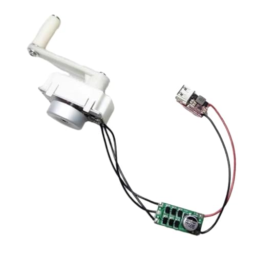Eieenotee Handkurbelmotor-Getriebegenerator-Kit Survival-Powerbank Notfall-USB-Ladegerät 5 V 5 W Eieenotee Handkurbelmotor-Getriebegenerator-Kit Survival-Powerbank Notfall-USB-Ladegerät 5 V 5 W von Eieenotee