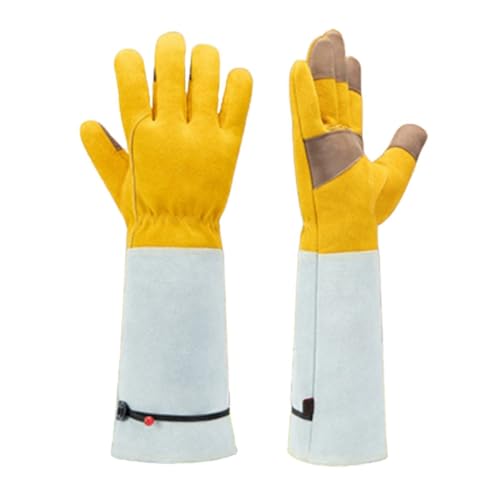 Eieenotee Handschuhe Aus Rindsleder, Gartenhandschuhe, Verl?ngerter Durchstich- und Insektenschutz, Schwei?handschuhe, Allgemeiner Arbeitsschutz von Eieenotee