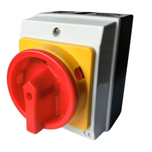 Eieenotee Hauptschalterschalter 25A 4 Pin Elektrischer Isolatorschalter zum Anschließen Von Schalter und Trennung Von Schaltkreisen für Kunststoffisolierungsschalter von Eieenotee