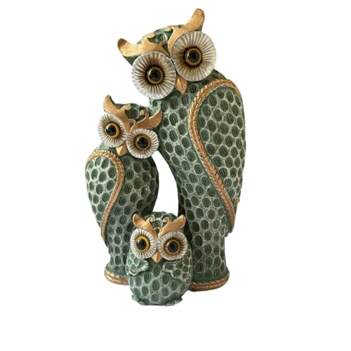 Eieenotee Hausdekoration Eulendekor für Eulenliebhaber für Haus Eulen Geschenke Regal Dekorationen für Wohnzimmer, Eulenstatuen in Regalen, B von Eieenotee