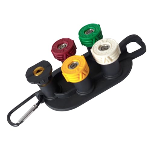 Eieenotee Hochdruckreiniger-Spitzen, 5Er-Pack, 1/4 Schnellanschluss, Mehrgrad-Düsensatz mit Halter - Hochdruckreiniger-Zubehör von Eieenotee