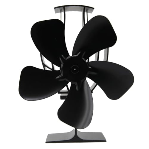 Eieenotee Holzofenventilator, 5-Blatt-Ofenventilator mit Wärmeantrieb für -/Holzbrenner, Kaminventilator, Effiziente Wärmeverteilung Eieenotee Holzofenventilator, 5-Blatt-Ofenventilator mit Wärmeantrieb für -/Holzbrenner, Kaminventilator, Effiziente Wärmeverteilung von Eieenotee