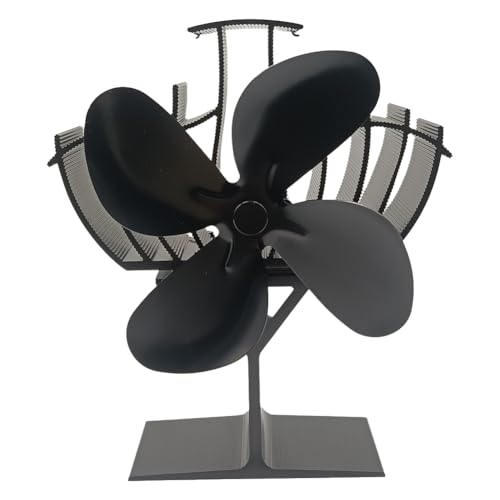 Eieenotee Holzofenventilator, Wärmebetriebener 4-Blatt-Kaminventilator für/Kamin/Holzbrenner, Zirkuliert Effiziente Warmluft Eieenotee Holzofenventilator, Wärmebetriebener 4-Blatt-Kaminventilator für/Kamin/Holzbrenner, Zirkuliert Effiziente Warmluft von Eieenotee
