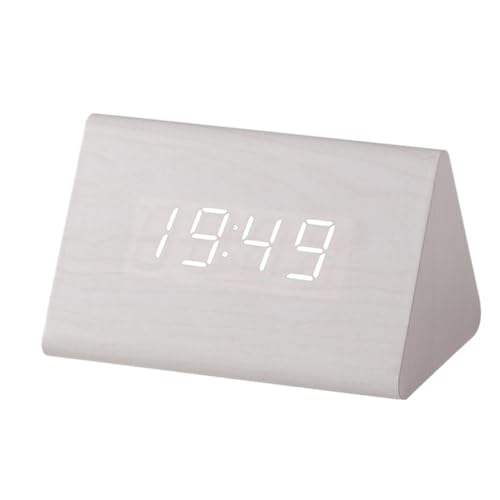 Eieenotee Holzuhr Multifunktionaler Elektronischer LED- Holzuhr mit Sprachsteuerung Digitale, Leise Holzuhr, B Eieenotee Holzuhr Multifunktionaler Elektronischer LED- Holzuhr mit Sprachsteuerung Digitale, Leise Holzuhr, B von Eieenotee
