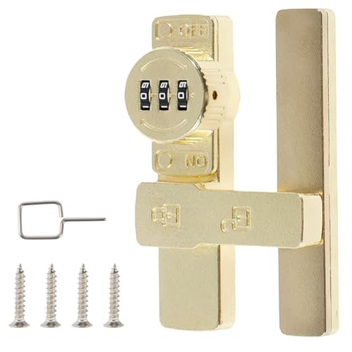 Eieenotee Keyless Torriegel Bolzen Drehriegel mit 3-Stelliger Kombination 180-Grad- Passwort- von Eieenotee