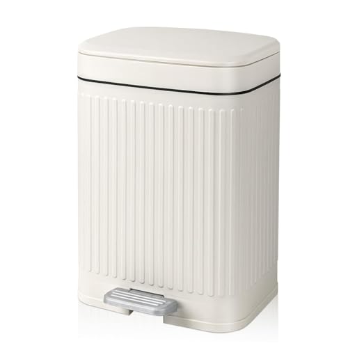 Eieenotee Kleiner Badezimmer-M¨¹lleimer mit Deckel, 2,1 Gallonen, Soft-Close-Stufe, Schmaler M¨¹lleimer, Abfalleimer f¨¹r B¨¹ro, Schlafzimmer, K¨¹che A von Eieenotee