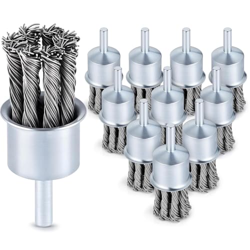 Eieenotee Knoten Drahtbürste Robuster Drehdrahtrad für Bohrer und Madeschleife 1/4 Bohrmühle Anhang Eieenotee Knoten Drahtbürste Robuster Drehdrahtrad für Bohrer und Madeschleife 1/4 Bohrmühle Anhang von Eieenotee