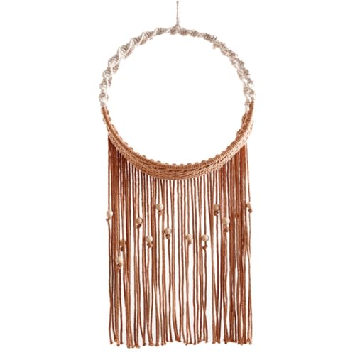 Eieenotee Makramee-Wanddeko-Halter, Boho-Hängeregal Aus Gewebter Kunst für Pflanzen, Spielzeug-Displays, Dekoration Eieenotee Makramee-Wanddeko-Halter, Boho-Hängeregal Aus Gewebter Kunst für Pflanzen, Spielzeug-Displays, Dekoration von Eieenotee