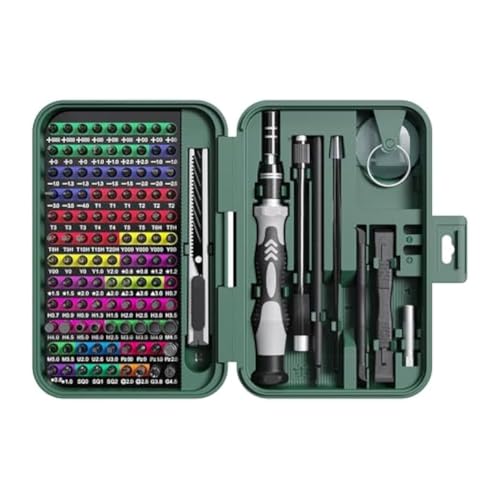 Eieenotee Mini-Präzisions-Schraubendreher-Set mit Farbcodierter Kennzeichnung, 132-In-1-Mini-Magnetreparaturwerkzeugset mit 108 Bits Eieenotee Mini-Präzisions-Schraubendreher-Set mit Farbcodierter Kennzeichnung, 132-In-1-Mini-Magnetreparaturwerkzeugset mit 108 Bits von Eieenotee