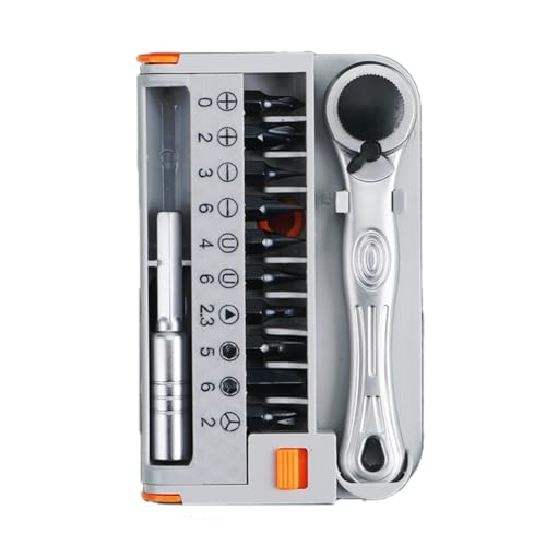 Eieenotee Mini -Wege-Ratschenschlüssel + 10 Chrom-Vanadium-Stahl-Bits Handwerkzeug-Set Eieenotee Mini -Wege-Ratschenschlüssel + 10 Chrom-Vanadium-Stahl-Bits Handwerkzeug-Set von Eieenotee