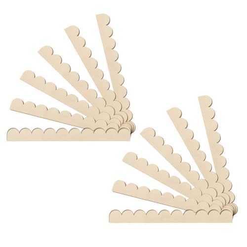 Eieenotee Niedliche DIY für Schrankfensterformung mit Überbrochener Dekorativer Holzverkleidung Unvollendete Holzverkleidungen 12pcs Formteile von Eieenotee