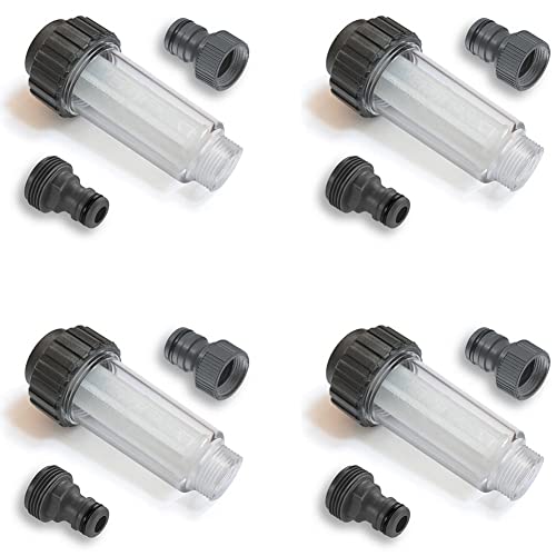 Eieenotee PET-Wasserfilter, Wasservorfilter, Wasserfilter-Set für Hochdruckreiniger, Pumpe, Gartenbewässerung von Eieenotee