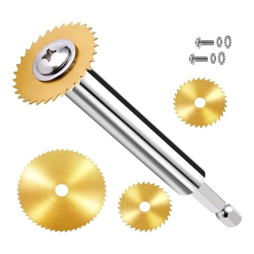 Eieenotee PVC-Rohr-Innenschneider (4 Stück Sägeblätter) mit 1/4-Sechskantschaft, Sanitär-Innenschneider, Interner Kunststoff-ABS-, Einfache Installation von Eieenotee