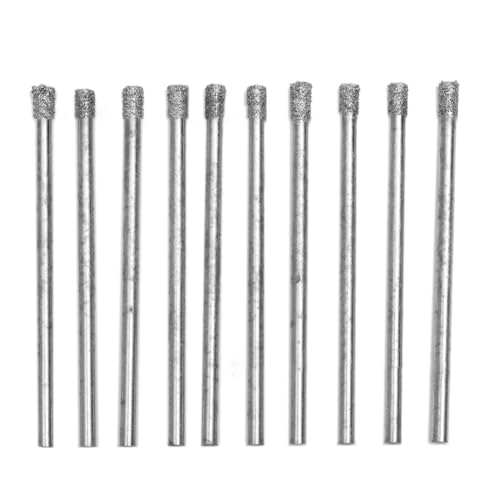 Eieenotee Packung mit 10 Diamantloch -Sägen - -Bohrern für Präzisionsbohrungen auf Glas, Fliesen und Marmor - 3 Mm, 1/8 Eieenotee Packung mit 10 Diamantloch -Sägen - -Bohrern für Präzisionsbohrungen auf Glas, Fliesen und Marmor - 3 Mm, 1/8 von Eieenotee