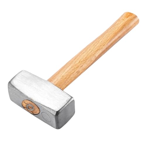 Eieenotee Pfund Schwerer Vorschlaghammer mit Holzgriff - Robuster Minihammer Aus Kohlenstoffstahl für Maurerarbeiten, Zimmerei und Heimwerkerarbeiten von Eieenotee
