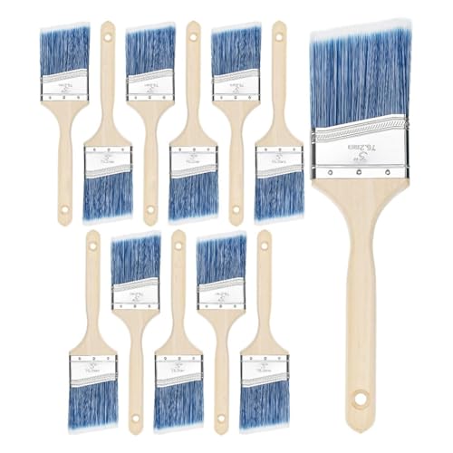 Eieenotee Pinsel, 3, 12er-Pack, Winkelpinsel, Aus Behandeltem, Pinsel für Wände, Wandmalpinsel Eieenotee Pinsel, 3, 12er-Pack, Winkelpinsel, Aus Behandeltem, Pinsel für Wände, Wandmalpinsel von Eieenotee