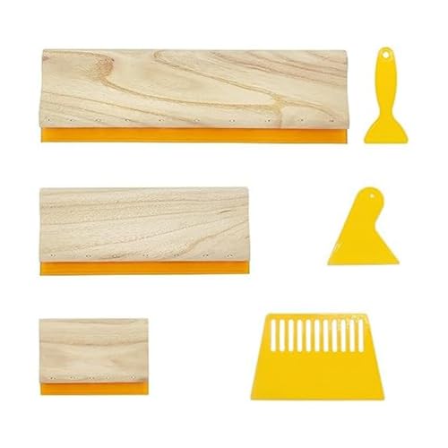 Eieenotee -Rakel, Set, Handgefertigtes -Set für Siebdruckstoff, 6 Stück von Eieenotee