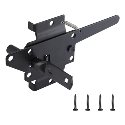 Eieenotee Robuste Selbstverriegelnde Riegel für Holzzäune, Hebelriegel für Garten-/Pooltüren, Zaunscharniere Eieenotee Robuste Selbstverriegelnde Riegel für Holzzäune, Hebelriegel für Garten-/Pooltüren, Zaunscharniere von Eieenotee