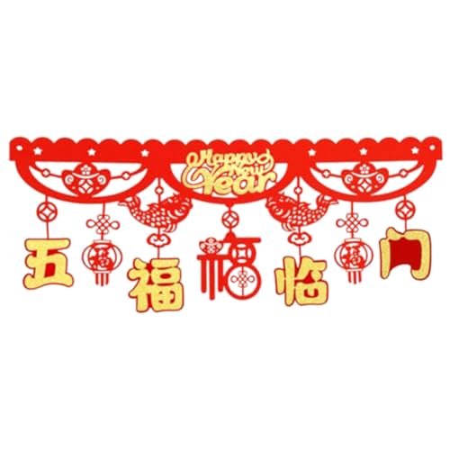 Eieenotee Rote China-Neujahrsflagge 2024, Drachenfrühlingsfest, China, Dekoriertes Glückliches Zuhause zum Feiern, Einfache Installation, Einfach zu Verwenden. von Eieenotee