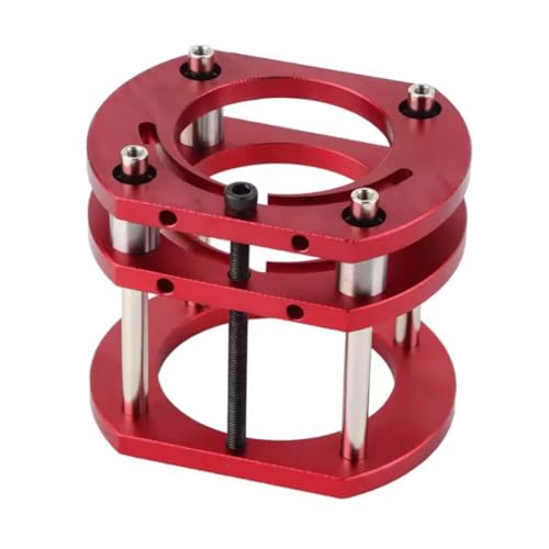 Eieenotee Router-Lift-Basis Aus Aluminiumlegierung und Edelstahl, 4-Backen-Spannbacken, Router-Lift-Stativ für Holzbearbeitungsplattform, 4-Backen-Spannbacken, Router-Tisch-Hubsystem-Basis von Eieenotee