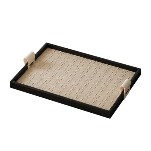 Eieenotee Schlüsselschalen Aus Leder für Den Eingangstisch, Schreibtisch-Organizer-Tablett, Kosmetiktablett mit, Aufbewahrungs-Organizer, Auffangtablett, Langlebiges B von Eieenotee