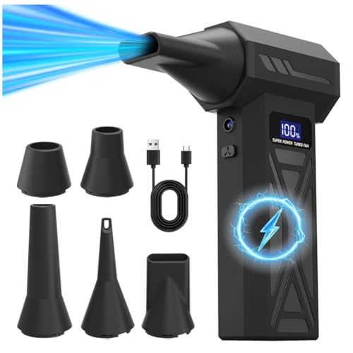 Eieenotee Schnurlos Tragbarer Luftgebl?se 4-Gang-Einstellung LED LED LEGSKOMPRESSIERTE LUFTE LUFTE BATTER von Eieenotee