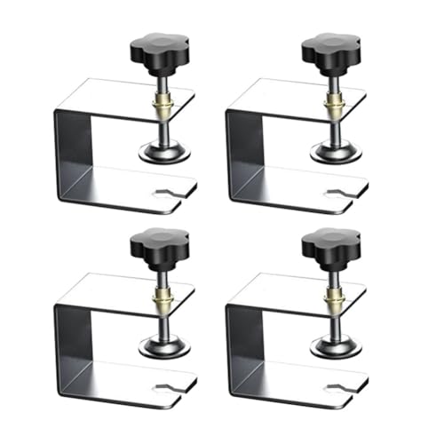 Eieenotee Schrank-Hardware-Vorrichtung, 4er-Pack C-Klemmen für die Schubladenfrontmontage, Schrankrahmenklemmen für Tisch, Schreibtisch, Schubladenpaneel, Einfach zu Verwenden von Eieenotee