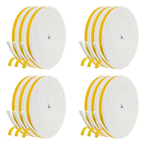 Eieenotee Selbstklebendes Schaum Band T¨¹r Dichtung T¨¹r Zug Luft Schutz Dichtung, 6 mm Breit X 3 mm 12 St¨¹cke Pro St¨¹cke von Eieenotee