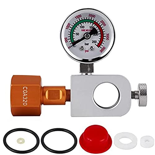Eieenotee Soda Terra Co2-Nachfülladapter + 3500 Psi-Manometer zum Befüllen Von Soda, Art Pink Soda-Zylinder Eieenotee Soda Terra Co2-Nachfülladapter + 3500 Psi-Manometer zum Befüllen Von Soda, Art Pink Soda-Zylinder von Eieenotee