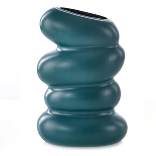 Eieenotee Spiralvase Aus Kunststoff, Hydrokultur-Topf, Vase, Dekoration, Heim, Schreibtisch, Dekorative für Blumen, Dekoration, Grün Eieenotee Spiralvase Aus Kunststoff, Hydrokultur-Topf, Vase, Dekoration, Heim, Schreibtisch, Dekorative für Blumen, Dekoration, Grün von Eieenotee