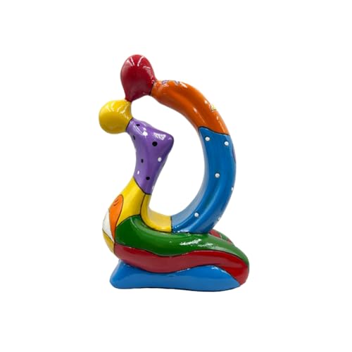 Eieenotee Statue Eines Sich Küssenden Liebenden, Abstrakte, Moderne Skulptur Aus Kunstharz, Paar-Skulptur, Schreibtisch-Ornamente, Heimdekoration für Büro, Schlafzimmer von Eieenotee
