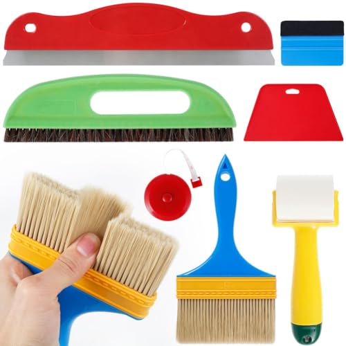 Eieenotee Tapetenwerkzeug-Set Tapeten-Glättebürste zum Aufhängen Von Tapeten, Klebefolie und Tapetenkleister Eieenotee Tapetenwerkzeug-Set Tapeten-Glättebürste zum Aufhängen Von Tapeten, Klebefolie und Tapetenkleister von Eieenotee